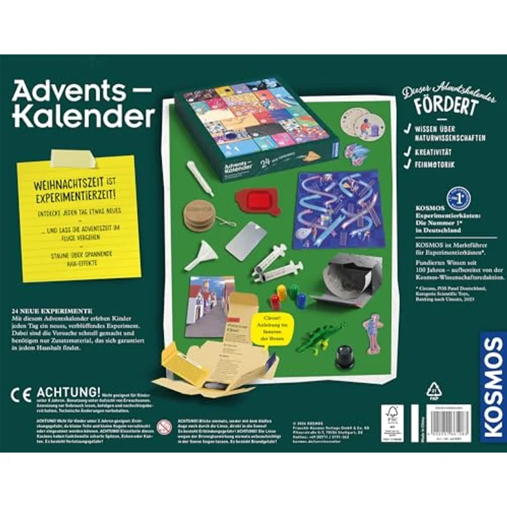 Kosmos Spielzeug-Adventskalender Experimente - 2024 - Preisvergleich – Bild 6