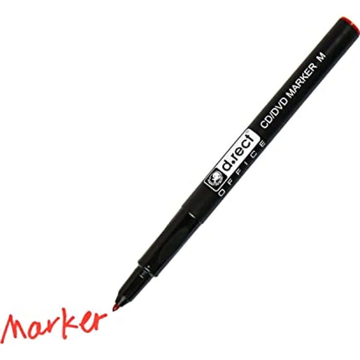 D.RECT - CD/DVD Marker Stift | Satz von 4 Farben | 1.0 mm | Permanentstift | Ideal für Glas, Kunststoff und Folie| Sehr Universell – Bild 4