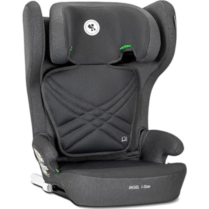 Lorelli Kindersitz Rigel i-Size, Gruppe 2/3, faltbar mit Isofix und 9-fach höhenverstellbarer Kopfstütze, für Kinder 100-150 cm – Bild 2