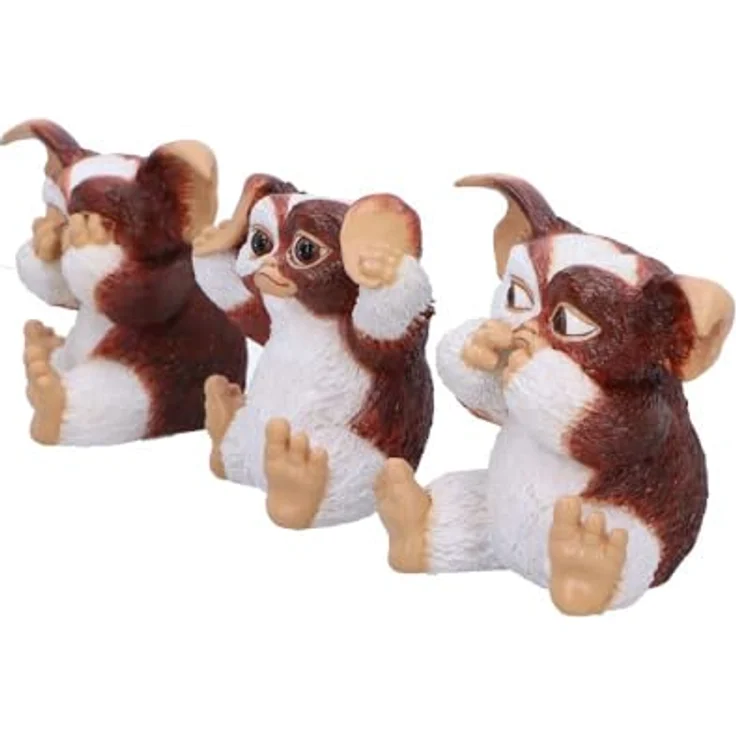Nemesis Now Gremlins Three Wise Gizmo, 3er-Pack Sammelfiguren, 8 cm, detailgetreue Resin-Figuren mit nostalgischem Charme – Bild 2