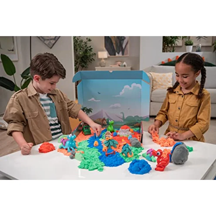 Goliath Toys Super Sand - Dinosaur Dinosaur World, mehrfarbiges Knetmaterial zur kreativen Gestaltung für Kinder ab 3 Jahren – Bild 6