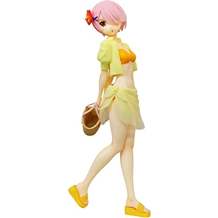 Furyu Re:Zero Starting Life In Another World SSS Figure Ram Summer Vacation, PVC Statue, 21 cm, detailreich – Bild 1