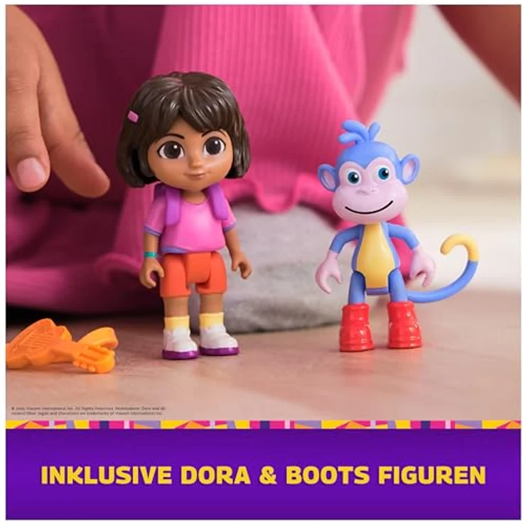 Spin Master 76563 DTE Dora - Casita Spielset mit 7 Spielbereichen, inklusive Figuren von Dora und Boots, Geräuschen aus der Show und exklusiven Sammlerkarten – Bild 6