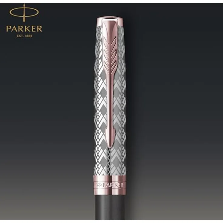 Parker Sonnet Premium Kugelschreiber, Metallisch in Grau und Roségold, mit Quinkflow-Technologie für ein reibungsloses Schreiberlebnis – Bild 5