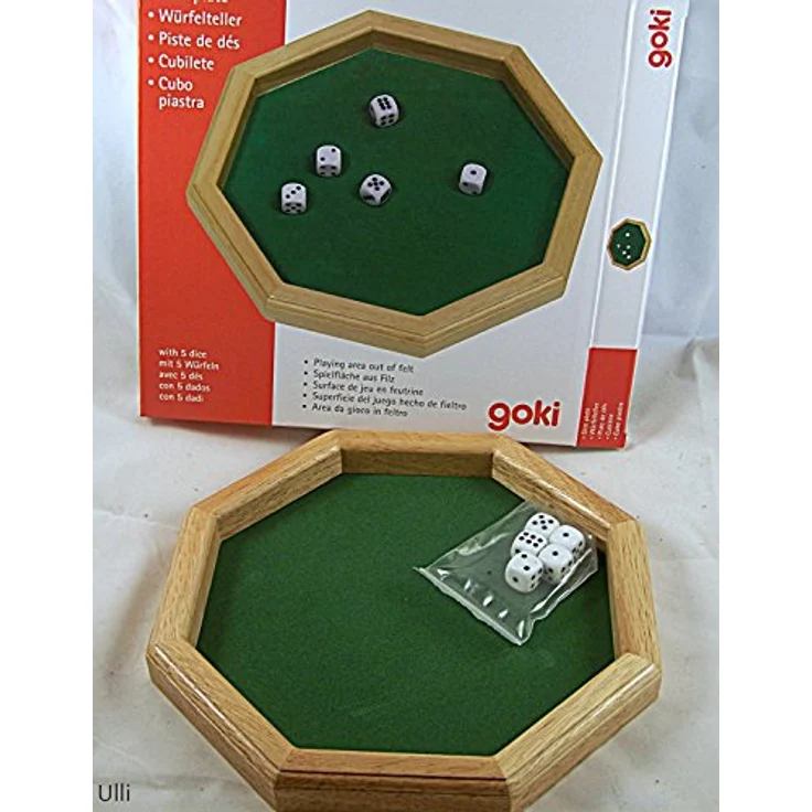 Würfelteller mit 5 Würfeln Maße: 25,7 x 25,7cm – Bild 4