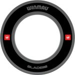 Winmau Catchring Pro-Line 1.0 - 4457, Auffangring für Dartspiele, schwarz / anthrazit, Durchmesser 68 cm, schützt Wand und Boden