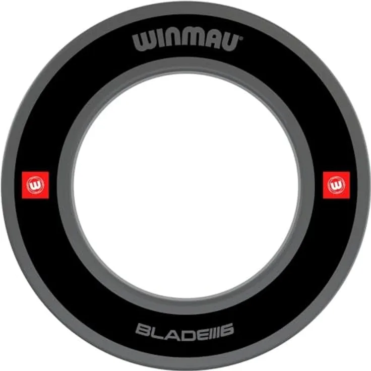 Winmau Catchring Pro-Line 1.0 - 4457, Auffangring für Dartspiele, schwarz / anthrazit, Durchmesser 68 cm, schützt Wand und Boden