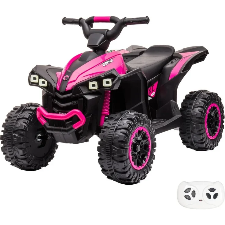 Kijana Elektro Kinderquad XC-Sport - 12V - 2 bis 5 Jahre - RC - Rosa - MP3-Player, Soft-Start-Funktion, Stoßdämpfer