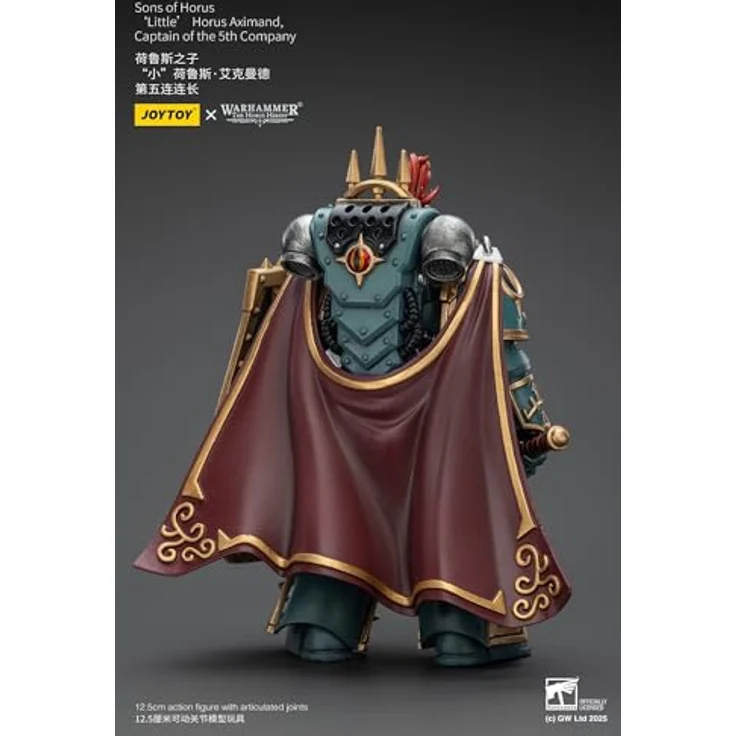 JOYTOY Warhammer Sons of Horus 'Little' Horus Aximand, Captain der 5. Firma, 1/18 Maßstab, 12,4 cm, hochdetaillierte Sammelfigur mit modularen Zubehörteilen und authentischer Rüstung – Bild 5