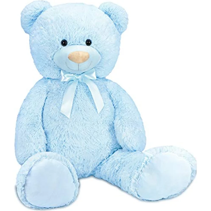 Teddybär mit Schleife 100 cm groß Stofftier Plüschtier Kuscheltier – Bild 2