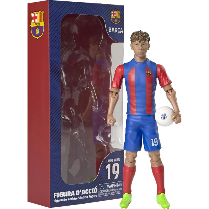 Banbotoys FC Barcelona Lamine Yamal Actionfigur, 20cm, detailgetreu, lebendige Farben