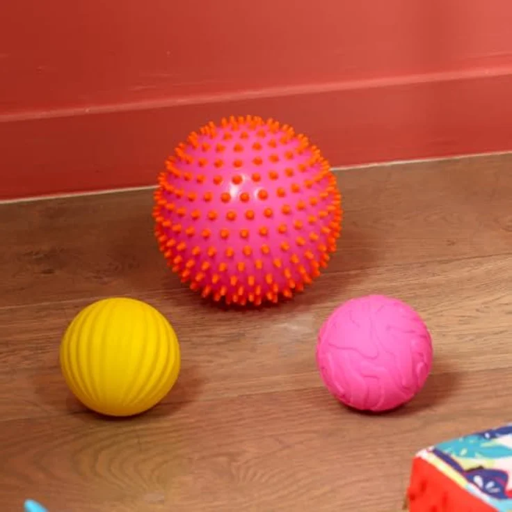 LUDI Sensory ball set - pink – Bild 4