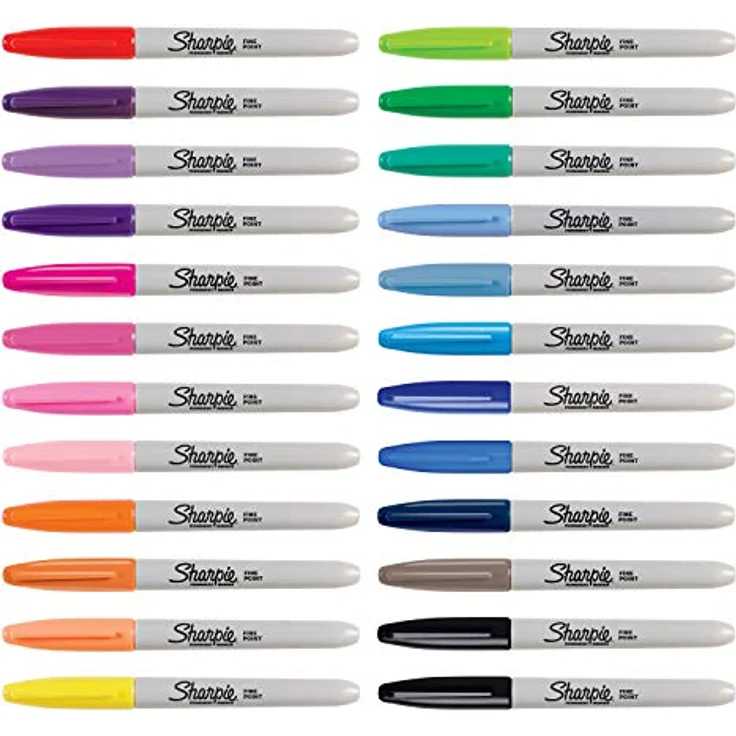 Sharpie Permanentmarkerset, exklusive Farben, feine und ultrafeine Spitzen, 30 Stück - Preisvergleich – Bild 3