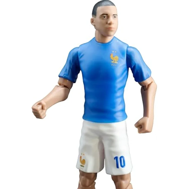 Banbotoys France Mbappé Actionfigur, 20 cm beweglich mit 10 Gelenkpunkten und Fußball, offizielles FFF Merchandise – Bild 8