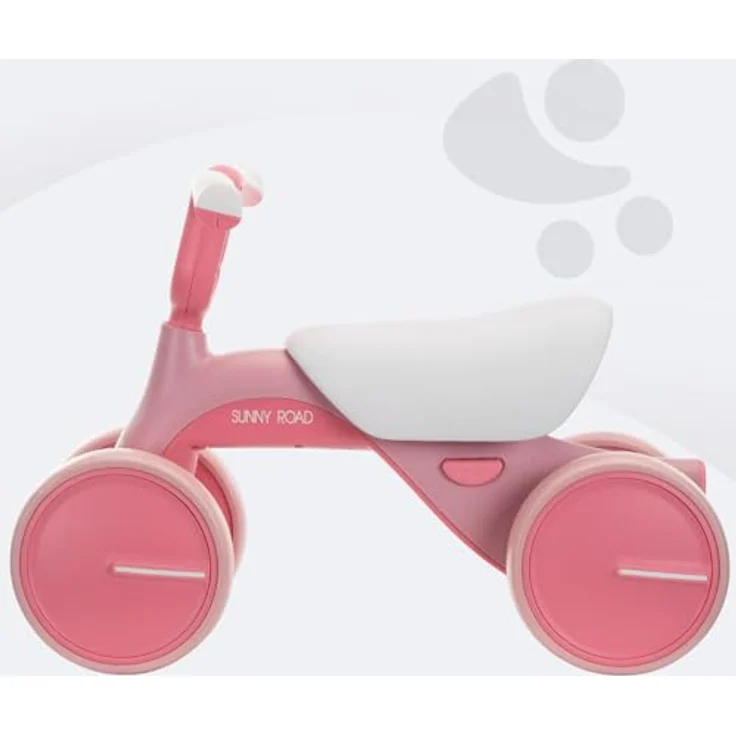 Lorelli Sunny Road Kinder Laufrad ab 1 Jahr, leichtes Balance Bike mit Licht und Musik, ideal für Jungen und Mädchen, Rosa – Bild 3