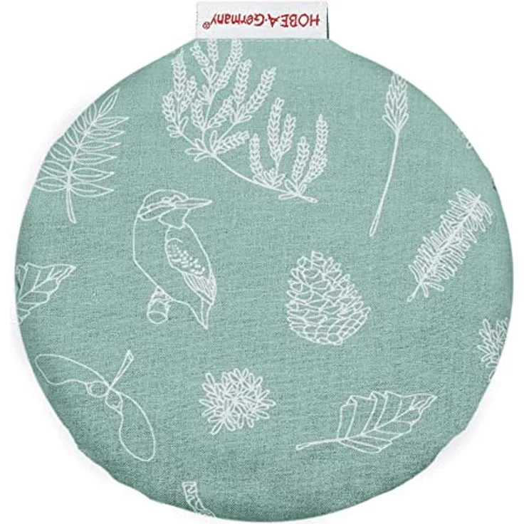 HOBEA-Germany Kirschkernkissen Wärmekissen Medizinprodukt der Klasse 1 Körnerkissen für Babys rund in verschiedenen Designs (Wald)