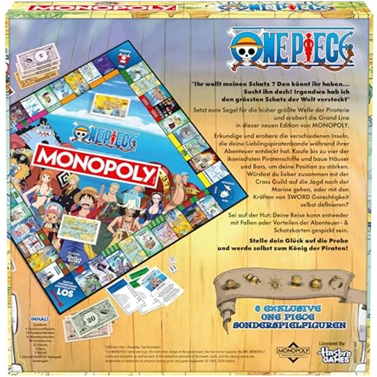 Winning Moves Monopoly One Piece, Brettspiel für 2-6 Spieler, deutsch, ab 8 Jahren – Bild 4