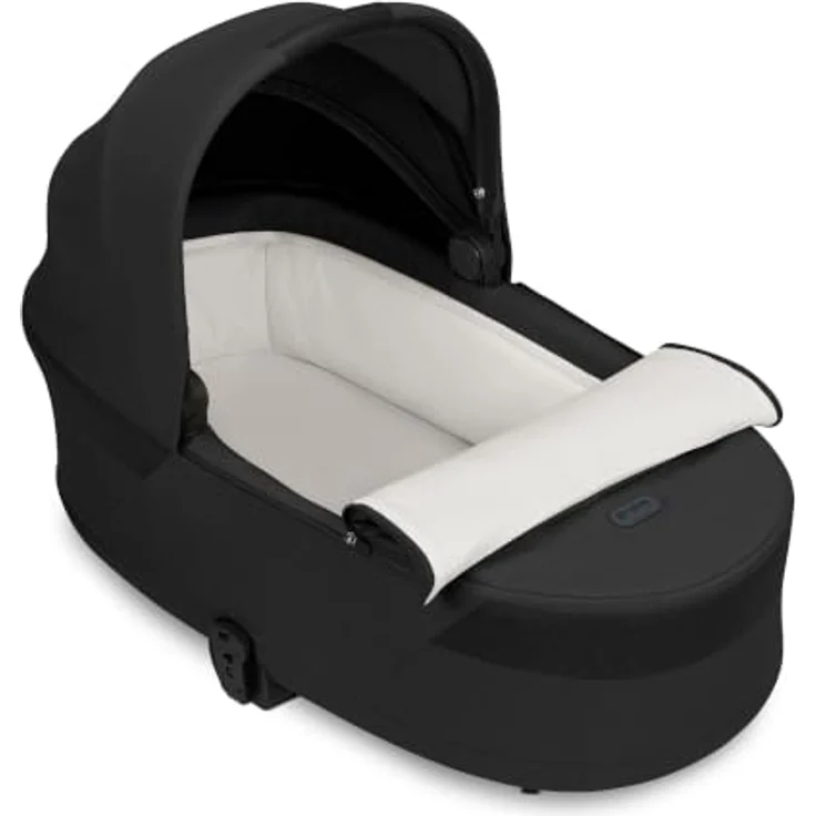 Cybex Balios S Lux Kombikinderwagen inkl. Cot S LUX Babywanne, komfortable Babywanne, umsetzbarer Sportsitz, Farbe: Moon Black – Bild 6