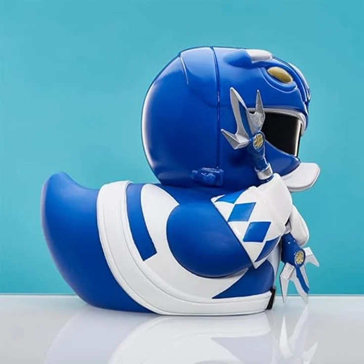 TUBBZ Blauer Ranger Sammel-Enten-Vinylfigur - Offizielle Power Rangers Merchandise, 9 cm hoch, in Badewannen-Box – Bild 4