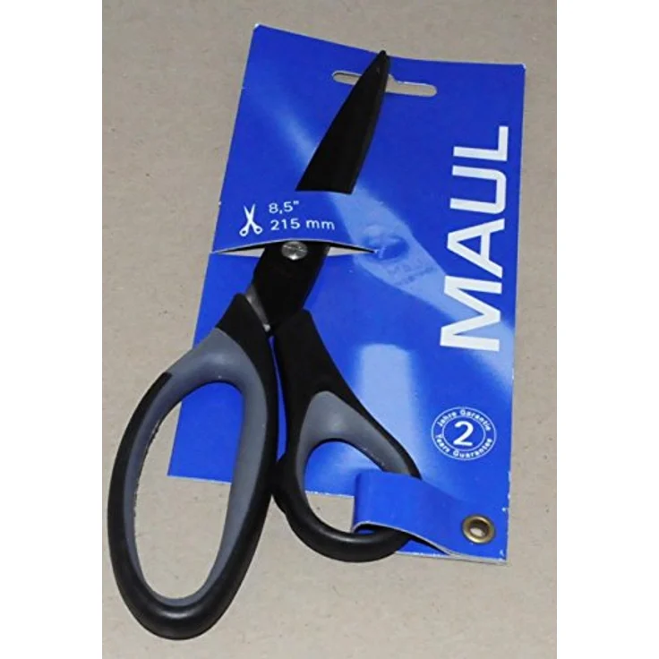 MAUL Universalschere 215 mm, Rechtshänder mit gummierter Griffzone, schwarz – Bild 2