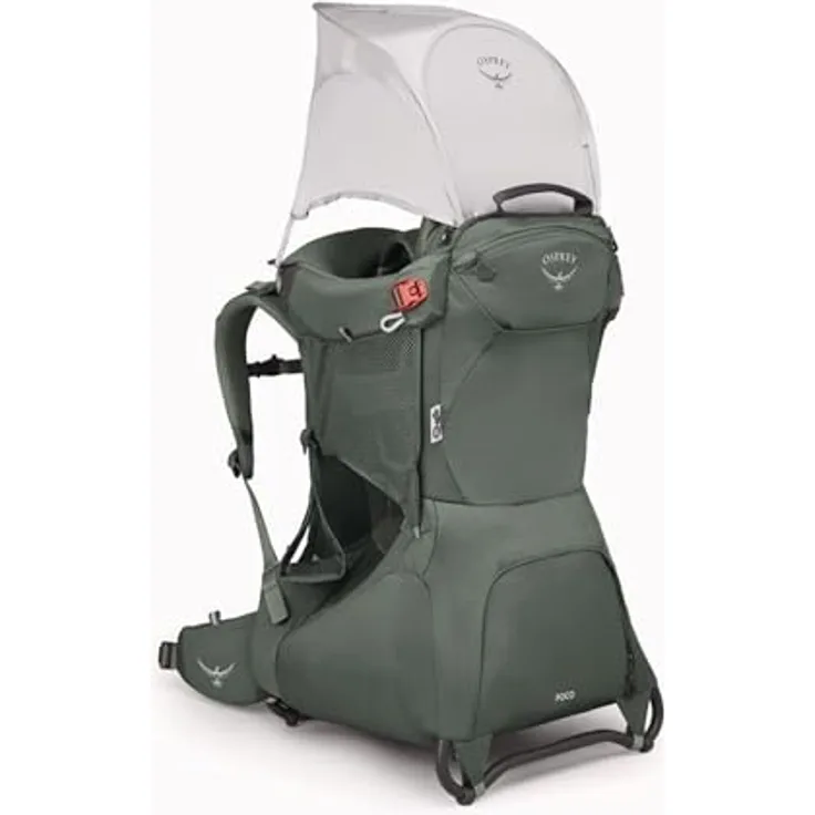 Osprey Poco Child Carrier, Babytrage für Outdoor-Aktivitäten, 24 Liter Stauraum, grün