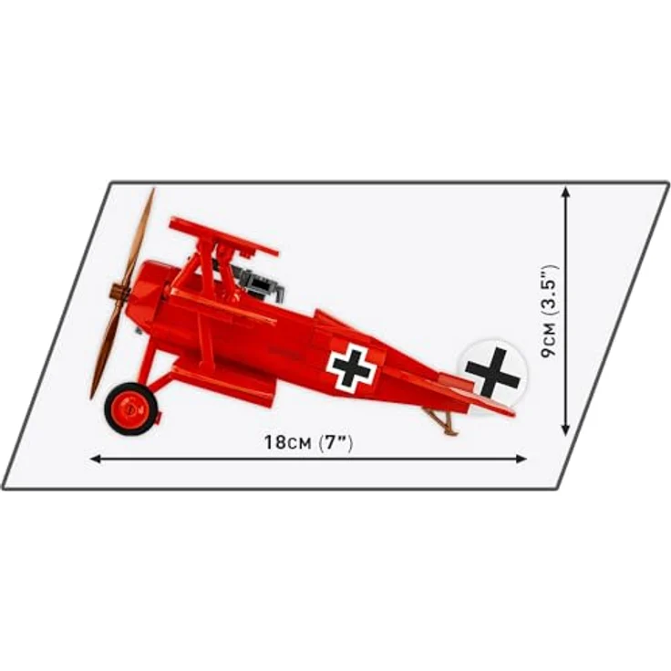 COBI Fokker DR. I RED Baron, Klemmbausteine made in EU – Bild 3