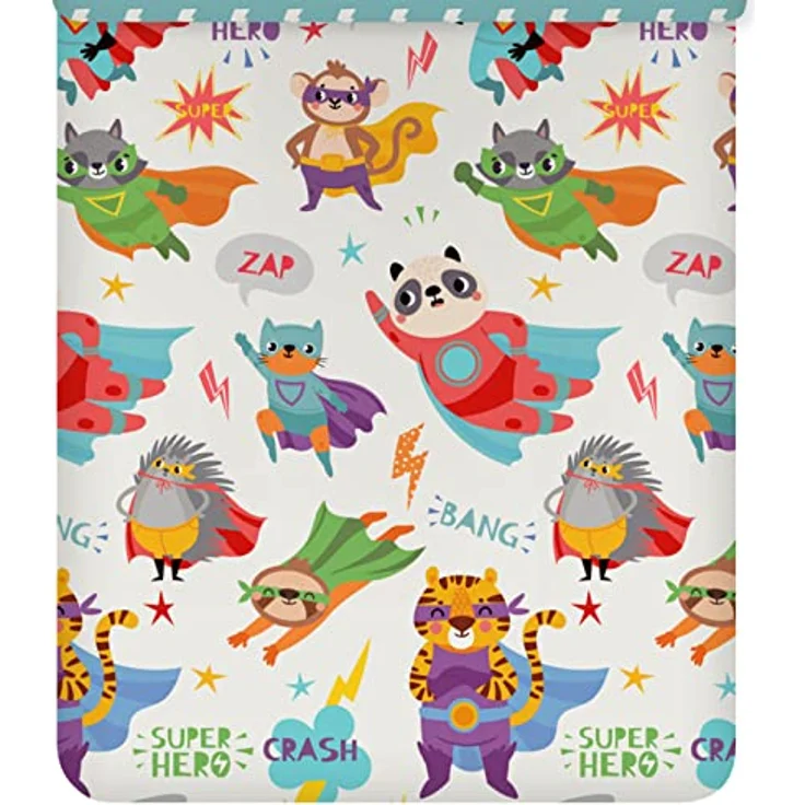 ESPiCO Bettwäsche Trendy Bedding Superheld Comic Tiere, 100% Baumwolle Renforcé, Größe: 135 cm x 200 cm, blau – Bild 3