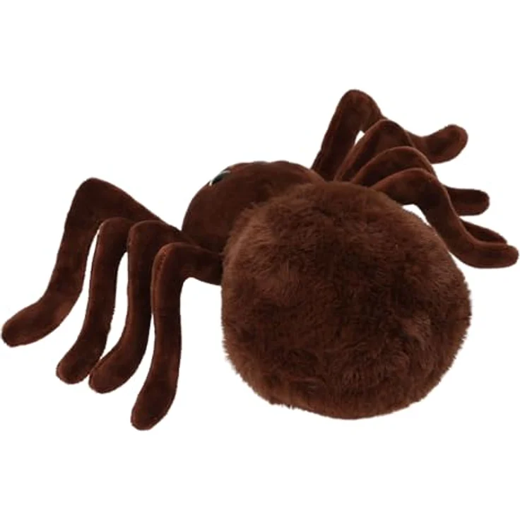 Depesche 13903 Adventure World - Kuscheltier Spinne, hellbraun mit Glitzer-Augen, ca. 20 cm Plüschtier – Bild 2