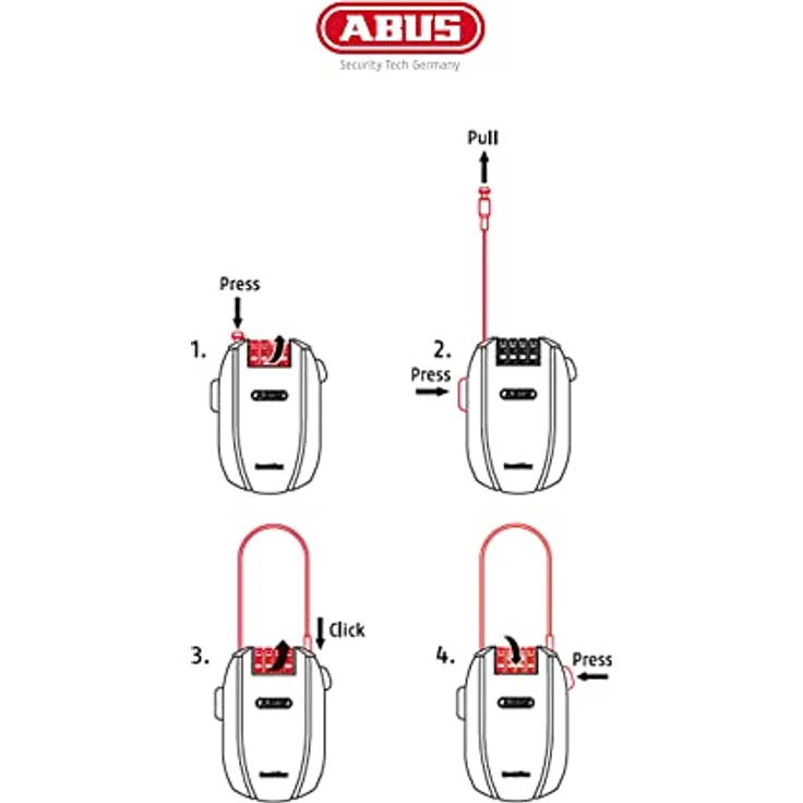 Abus Combiflex™ Trip 125 - black. – Bild 3
