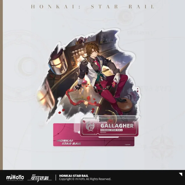 MiHoYo Honkai: Star Rail Path of the Abundance Series Acryl Figur Gallagher, 16 cm, detailreiche Darstellung aus hochwertigem Kunststoff