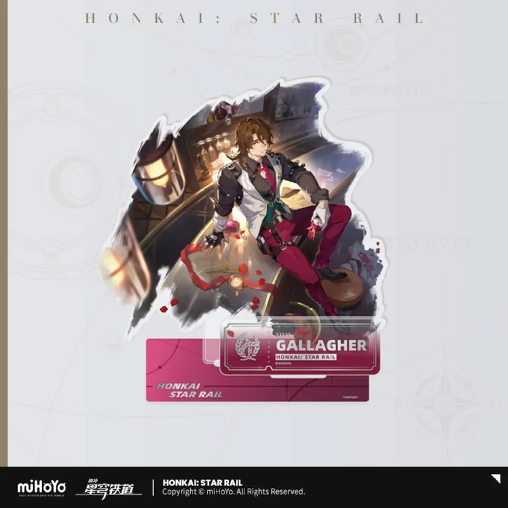 MiHoYo Honkai: Star Rail Path of the Abundance Series Acryl Figur Gallagher, 16 cm, detailreiche Darstellung aus hochwertigem Kunststoff