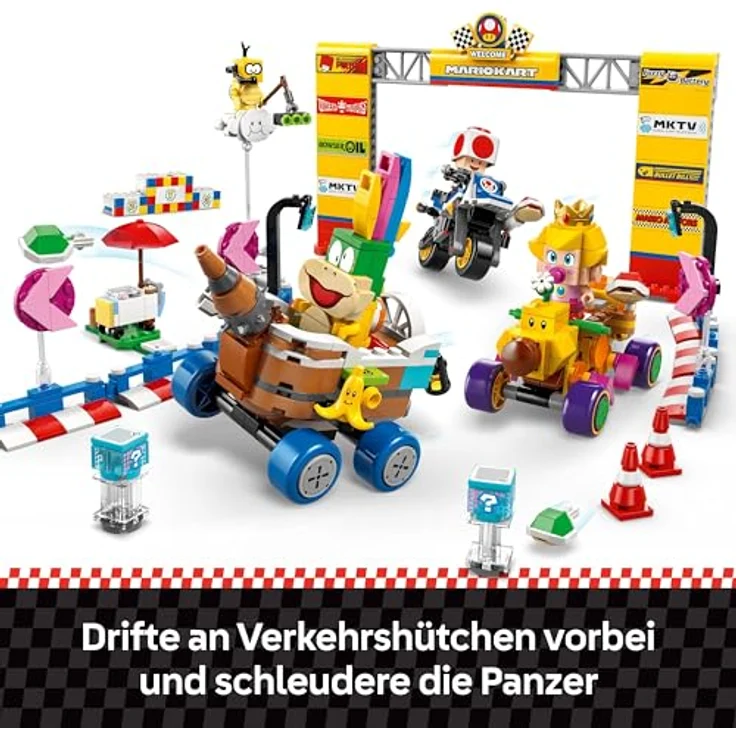 LEGO Super Mario 72036 Kart™ – Baby Peach & Grand Prix-Set, interaktives Bauset mit 4 Figuren und 823 Teilen, mehrfarbig – Bild 5