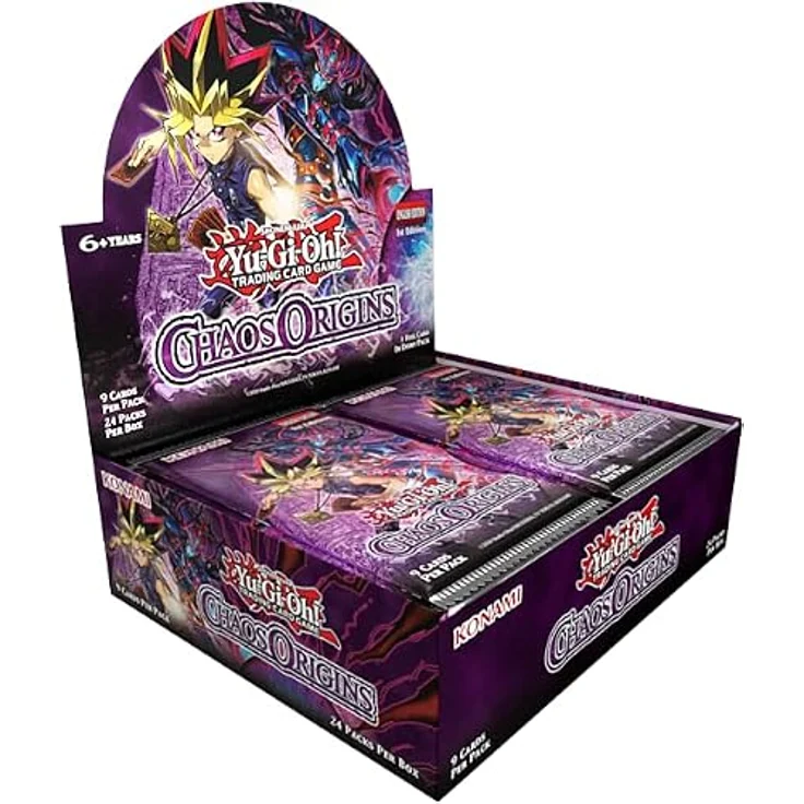 Konami Yu-Gi-Oh! Chaos Origins Booster Display, 24 Boosterpacks mit 216 Karten, Englisch – Bild 3