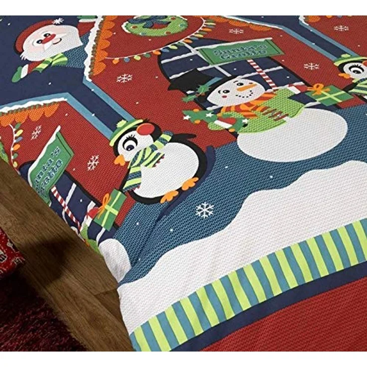 MCU Kinderbettwäsche Die Höhle des Weihnachtsmanns, farbenfroh und magisches Design für Kinder – Bild 3
