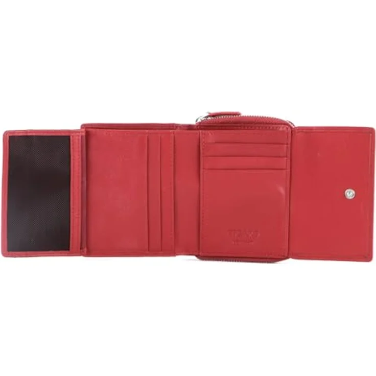 Picard Bali 1 1171, Geldbörse aus weichem Rindleder, rot, 10 x 3 x 9 cm – Bild 4