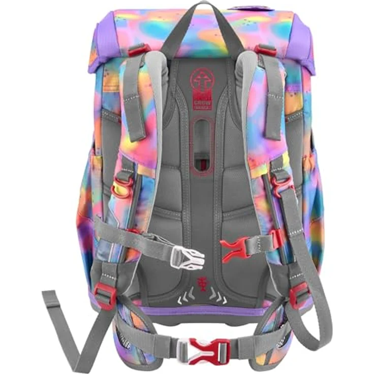 Step by Step Cloud Flash „Butterfly Luna“ Schulranzen-Set, 5-teilig, rosa, ergonomisch mit Reflektoren, höhenverstellbar, 19L, inkl. Schulranzen, Schlampermäppchen, Sportbeutel und bestücktem Mäppchen. – Bild 5