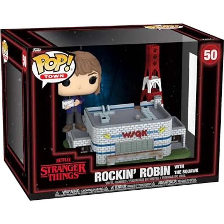 Funko POP! Town: Stranger Things Season 5 - Rockin' Robin with The Squawk - Vinyl-Sammelfigur, ca. 9,5 cm, hochwertiges PVC, ideales Geschenk für Fans – Bild 1