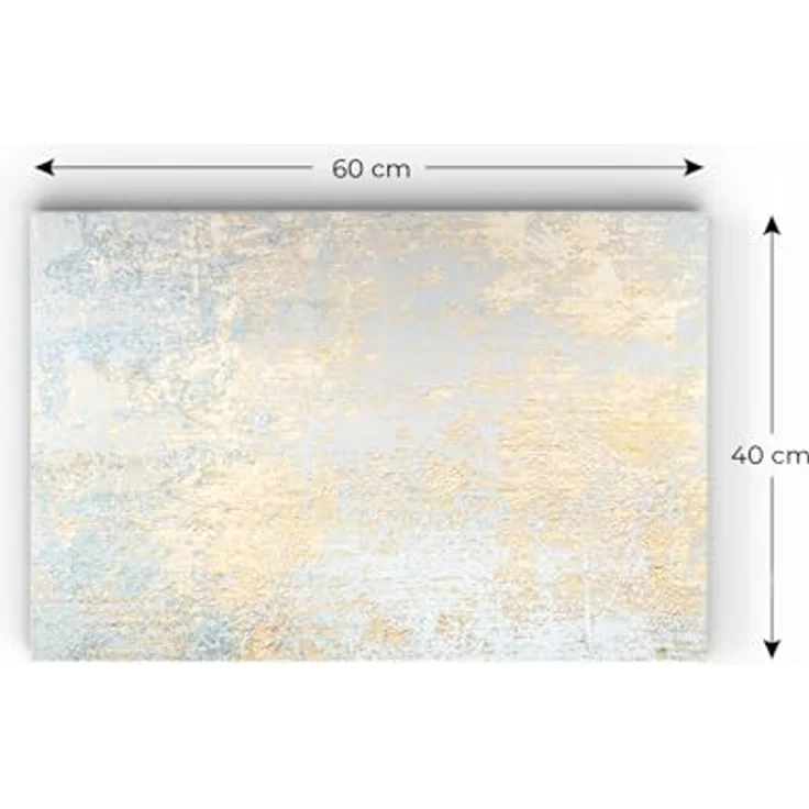 ALLboards Metallische Magnettafel, MetalBoard, abwischbar und 100% magnetisch, GOLDENER BETON – Bild 2