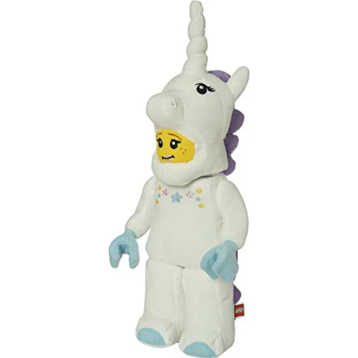 Manhattan Toy 335500 Unicorn Girl Lego Iconic Plüsch Minifigur Charakter, Multicolour, 43. 18cm – Bild 3