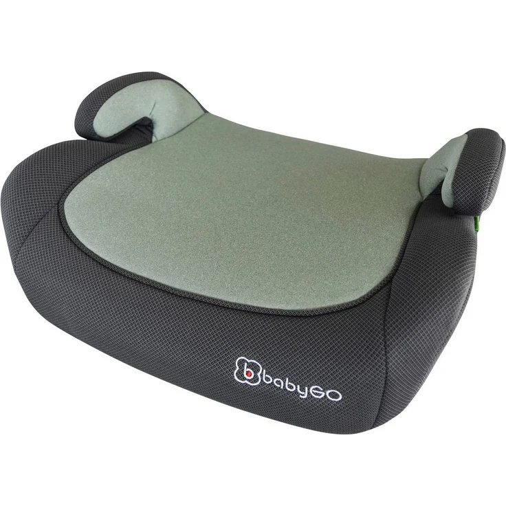 BabyGo Kindersitzerhöhung Booster iSize, 126-150 cm, nach iSize Norm, grau