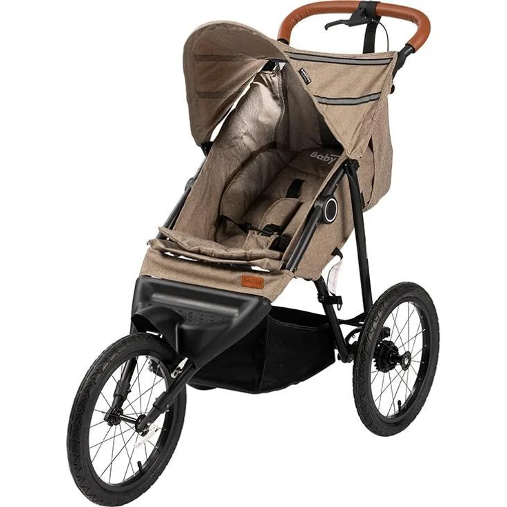 Babytrold Jogger Kinderwagen, leichter Aluminiumrahmen, verstellbare Rückenlehne, 5-Punkt-Gurt, grosser Sonnenschutz