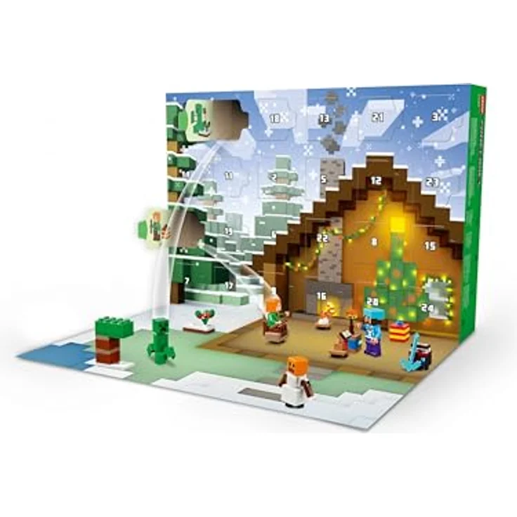 Stein-Experte Lego® Minecraft Bundle – Adventskalender 2025 (21280) + Nether-Held mit Schreiter (662402) | 24 Überraschungen & exklusive Minifigur – Bild 3
