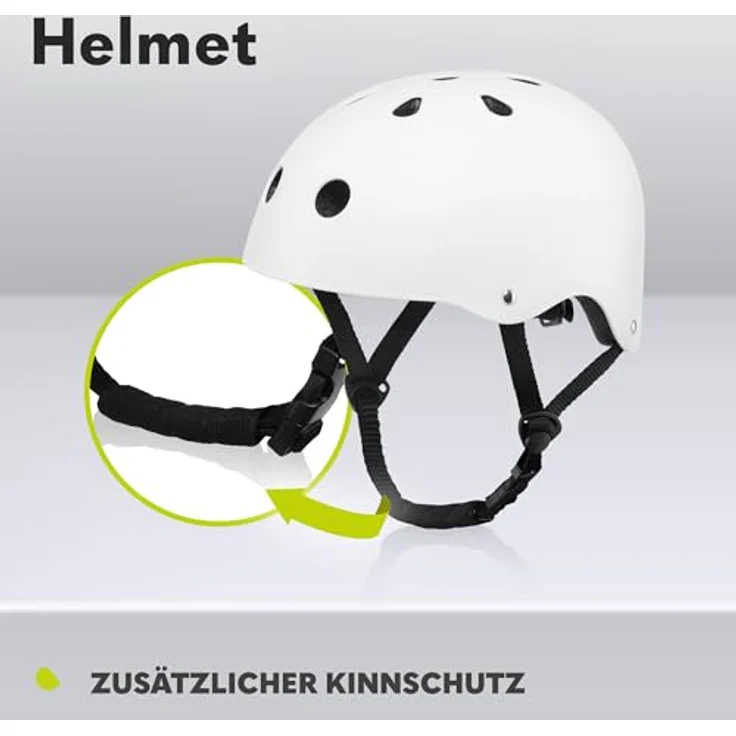 Lionelo Helmet Explorer Sicherheitshelm, verstellbar, Zertifiziert, Größe S (50–56 cm), stoßdämpfend und belüftet, für kreative Kreide- und Marker-Anpassung, blau – Bild 5