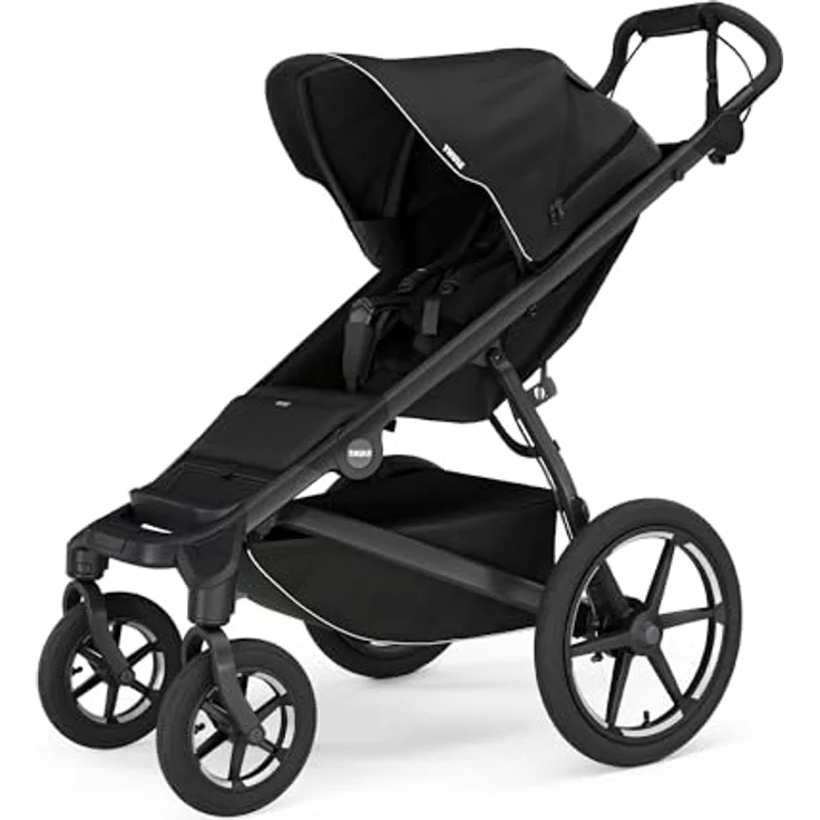 Thule Urban Glide 4-wheel Buggy Für Jedes Terrain Black One-Size, Schwenkbare Vorderräder, Beinauflage, Einklappbar – Bild 1