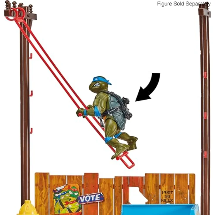 Playmates Teenage Mutant Ninja Turtles Secret Sewer Lid Playset, Mutant Module 30 cm, klassischer Turtles Unterschlupf – Bild 5