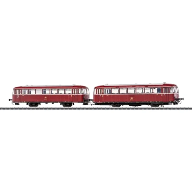 Märklin 038980 H0 Schienenbus BR 798+BR998 DB, digital mit Licht- und Geräuschfunktionen, purpurrot – Bild 1