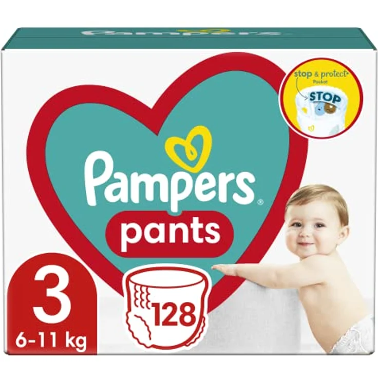 Pampers Pants Dreng/Pige 3 128 stk – Bild 2