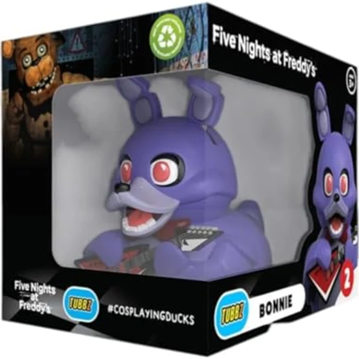 TUBBZ TUBBZ Box-Ausgabe: Five Nights at Freddy's - Bonnie Cosplaying-Gummiente Vinylfigur, 9 cm groß, umweltfreundliche Kartonbox – Bild 1