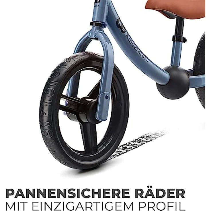 kk Kinderkraft 2WAY NEXT Laufrad ab 3 Jahre, Licht Lauflernrad, Kinder fahrader, 12 Zoll Räder, Höhenverstellbar Sattel und Lenker, Einfache Montage, Begrenzter Lenkeinschlag, Gummigriffe, Blau – Bild 5