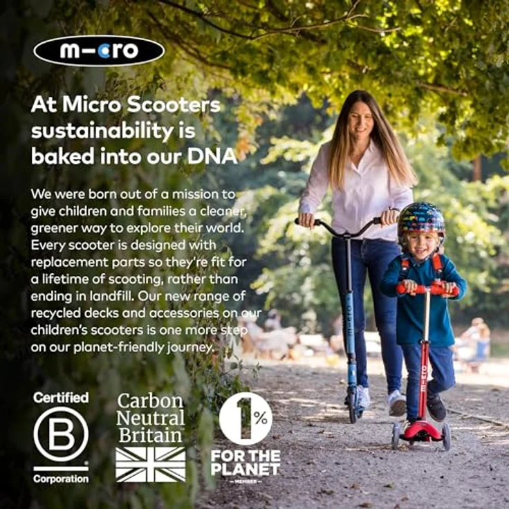 Micro Mobility Systems Mini Micro Deluxe Orion, Faltbarer Scooter mit LED und Sternenleuchten, blau – Bild 10